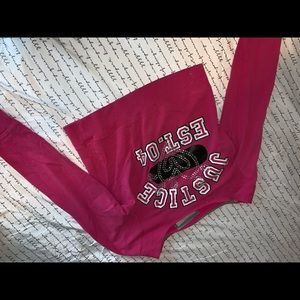 Old time justice fleece justice shirt